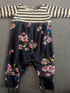 Tea Collection Striped And Floral Romper